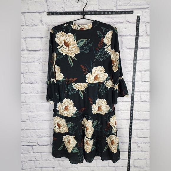 Vero Moda stylish Maternity dress in black and white floral print Size XS NEW - Picture 3 of 13